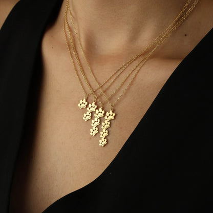 Gepersonaliseerde ketting met naam en poot